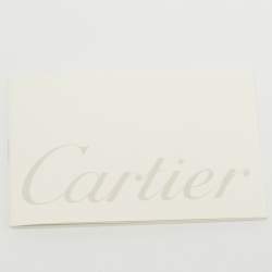 Pre Owned Cartier Brown/Grey Satin and Lizard Happy Birthday Cabochon Flap Bag