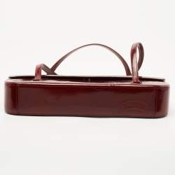 Pre Owned Cartier Red Gloss Leather Happy Birthday Cabochon Shoulder Bag