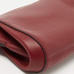 Cartier Red Leather C De Cartier Clutch