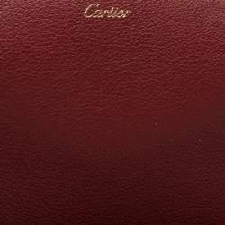 Cartier Red Leather C De Cartier Clutch