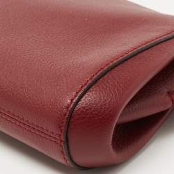 Cartier Red Leather C De Cartier Clutch