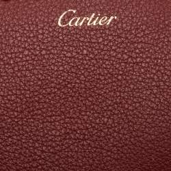 Cartier Red Leather C De Cartier Clutch