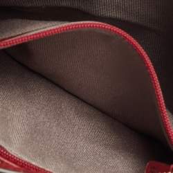 Cartier Red Leather C De Cartier Clutch