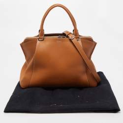 Pre Owned Cartier Tan Leather C de Cartier Bag