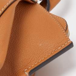 Pre Owned Cartier Tan Leather C de Cartier Bag