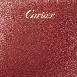 Pre Owned Cartier Red Leather Mini C de Cartier Satchel             