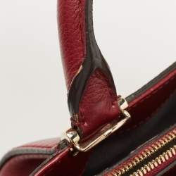 Pre Owned Cartier Red Leather Mini C de Cartier Satchel             