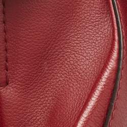 Pre Owned Cartier Red Leather Mini C de Cartier Satchel             