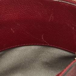 Pre Owned Cartier Red Leather Mini C de Cartier Satchel             
