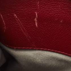 Pre Owned Cartier Red Leather Mini C de Cartier Satchel             