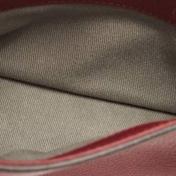 Pre Owned Cartier Red Leather Mini C de Cartier Satchel             