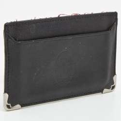 Pre Owned Cartier Black Leather Must de Cartier Cardholder 