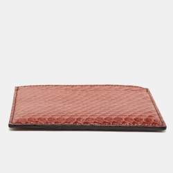 Cartier Brown Python Card Holder