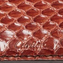 Cartier Brown Python Card Holder