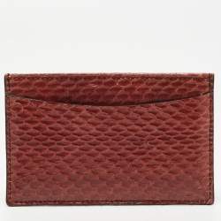 Cartier Brown Python Card Holder