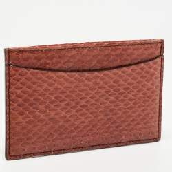 Cartier Brown Python Card Holder