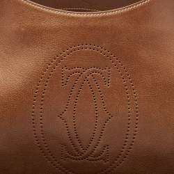 Cartier Brown Leather Medium Marcello de Cartier Bag
