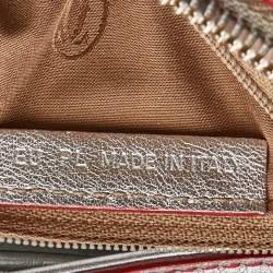 Pre Owned Cartier Silver/Red Leather Marcello de Cartier Bag