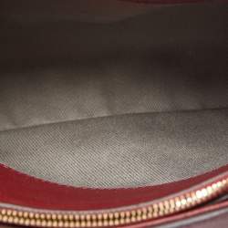 Pre Owned Cartier Red Leather Mini C de Cartier Satchel