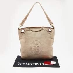 Cartier Gold Leather Hobo