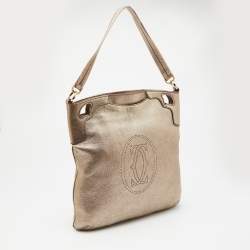 Cartier Gold Leather Hobo