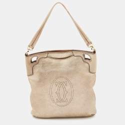 Cartier Gold Leather Hobo