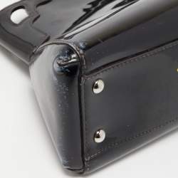 Pre Owned Cartier Black Patent Leather Small Marcello De Cartier Bag