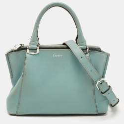 Cartier Mint Green Leather Mini C de Cartier Satchel