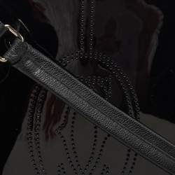 Pre Owned Cartier Black Patent and Leather Marcello de Cartier Satchel