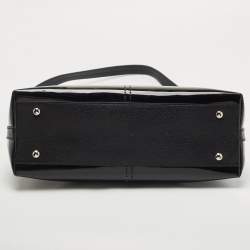 Pre Owned Cartier Black Patent and Leather Marcello de Cartier Satchel