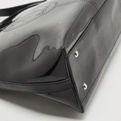 Pre Owned Cartier Black Patent and Leather Marcello de Cartier Satchel