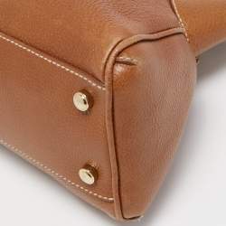 Cartier Brown Leather Small Marcello De Cartier Tote