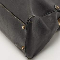 Pre Owned Cartier Black Leather Large Marcello de Cartier Bag
