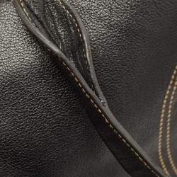 Pre Owned Cartier Black Leather Large Marcello de Cartier Bag