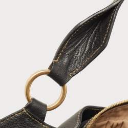 Pre Owned Cartier Black Leather Large Marcello de Cartier Bag