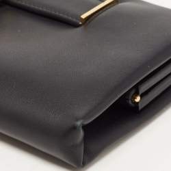 Cartier Black Leather Panthere de Cartier Chain Clutch