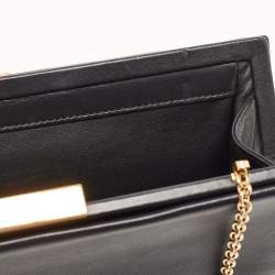 Cartier Black Leather Panthere de Cartier Chain Clutch