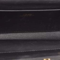 Cartier Black Leather Panthere de Cartier Chain Clutch