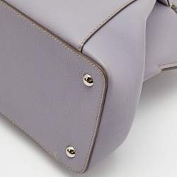 Pre Owned Cartier Lilac Leather C de Cartier Bag