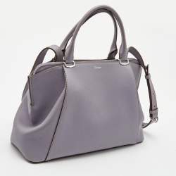 Pre Owned Cartier Lilac Leather C de Cartier Bag