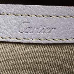 Pre Owned Cartier Lilac Leather C de Cartier Bag