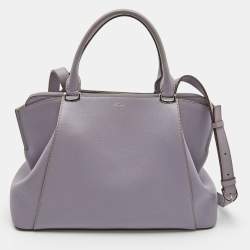 Pre Owned Cartier Lilac Leather C de Cartier Bag