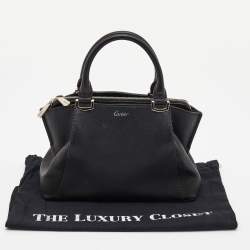 Cartier Black Leather Mini C de Cartier Satchel