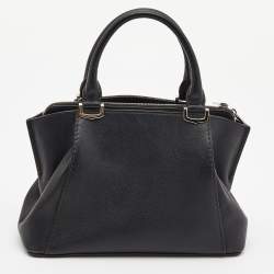 Cartier Black Leather Mini C de Cartier Satchel