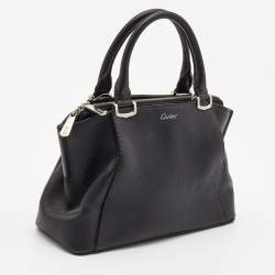 Cartier Black Leather Mini C de Cartier Satchel