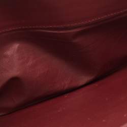 Pre Owned Cartier Burgundy Leather Must de Cartier Organizer Clucth