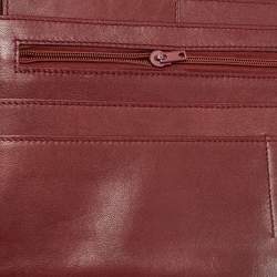 Pre Owned Cartier Burgundy Leather Must de Cartier Organizer Clucth