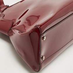 Cartier Red Patent Leather Medium Marcello de Cartier Bag