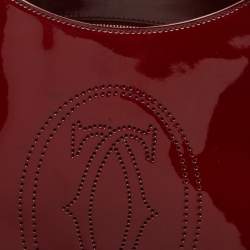 Cartier Red Patent Leather Medium Marcello de Cartier Bag