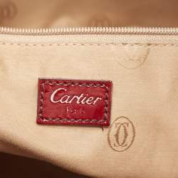 Cartier Red Patent Leather Medium Marcello de Cartier Bag